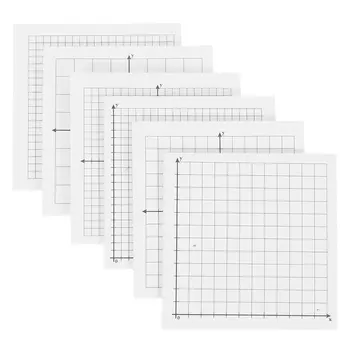 6 blocchi per appunti con griglia, blocchi per appunti adesivi, fogli per appunti con grafici, per scrivere con quattro quadranti