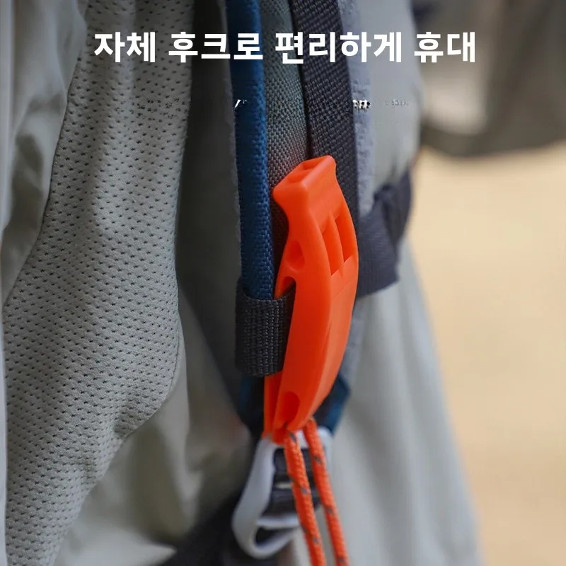 야외 비상 생존용 이중 주파수 호루라기 (끈 포함) 고음 스포츠 ABS 환경 보호 호루라기