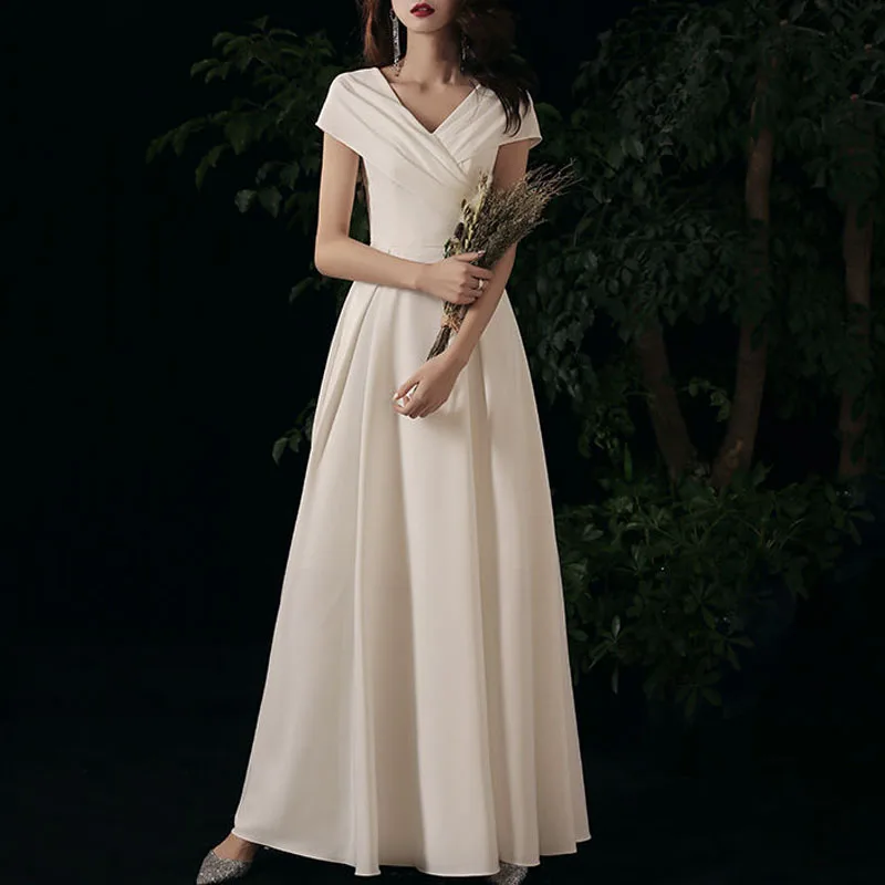 2024 Summer Solid Color High-grade New Women Noble Temperament Slim ...