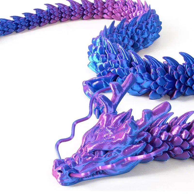 New 30cm 3D printed Chinese dragon Shenlong crafts ornamentsToy joint movable dragon Model Home Office Decoration Decor Gifts
