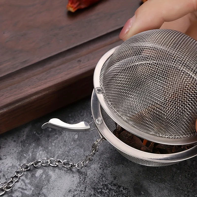 Mesh Seasoning Ball Spice Ball Metal Tea Bag Tea Strainer Steeper Mesh Infuser Premium Filter cooking strainers