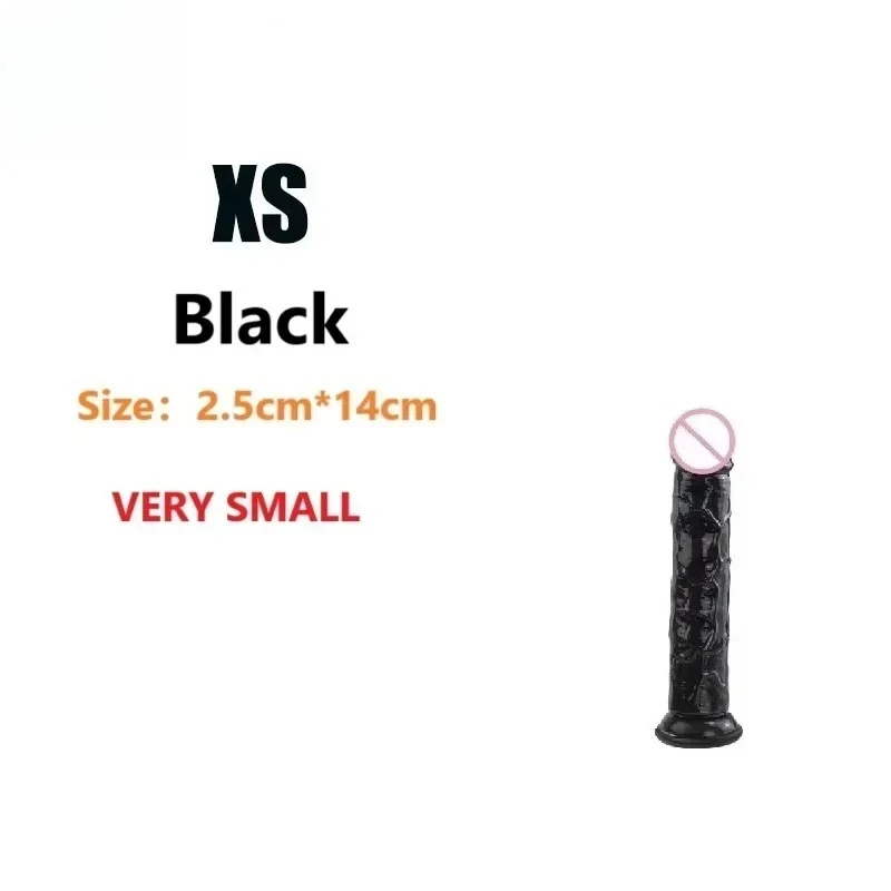 Female Masturbator Butt Plug Vagina Clit G-Spot Masturbation Sex Toy for Women 6sizes Black Dildos Wiht Suction Cup Ddildo Penis