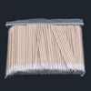300PCS Short Wood Handle Small Pointed Tip Head Cotton Swab Eyebrow Tattoo Beauty Makeup Color Nail Seam Dedicated Dirty Picking 2