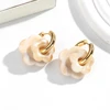 87648-cf24b9.jpg Boucles d'oreilles en forme de fleur acrylique colorée pour femmes et filles, cercles en acier inoxydable, tendance 2025, bijoux cadeaux