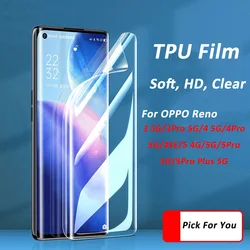 OPPO Reno Soft TPU No-Scratch Full Cover Hydrogel Screen Protector for 1 Piece (For Reno 2Z)