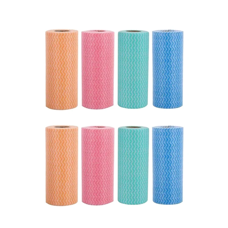 400 Sheets Disposable Cleaning Towels, Non-woven Fabric Disposable Dish  Cloths Roll Hand Roll The Reusable Wipes For Cloth Kitchen Cleaning