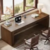 79-Inch Extra Long Desk, Two Person Desk Double Desk for Home Office, Wooden Long Computer Desk, Writing Table Study Desk for O 5
