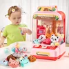 Kids Mini Claw Machine Toys DIY Cartoon Gashapon Plush Doll Prizes Vending Arcade Crane Machine Children Birthday Christmas Gift 1