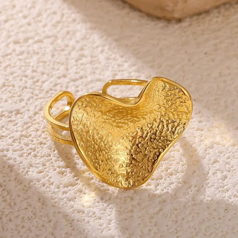 Rings For Women Gold Color Stainless Steel Geometric