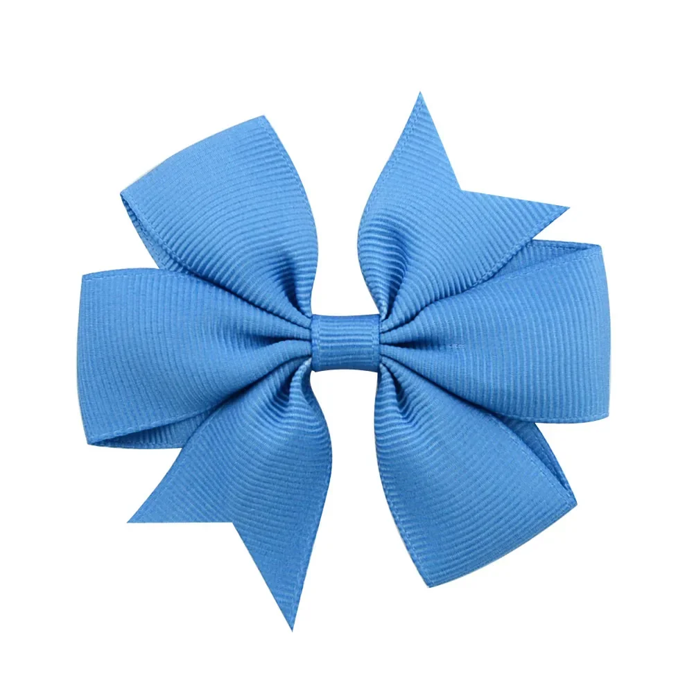 Vibrant Solid Grosgrain Ribbon Hair Bows for Girls - Boutique Hair Clips & Accessories