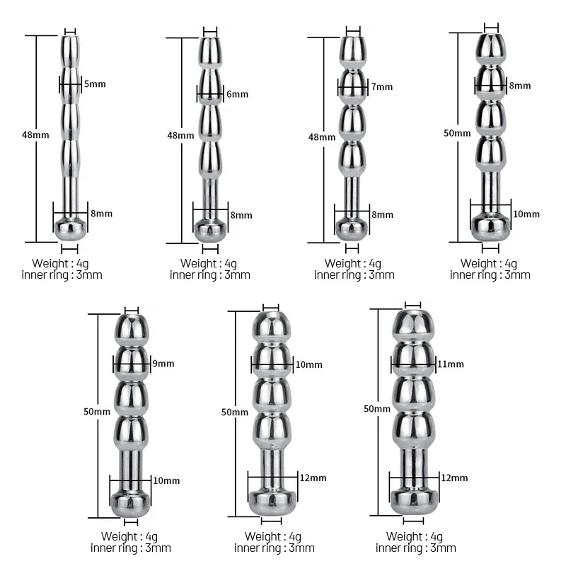 BUYBOOS Male Urethral Sounds Metal Urethral Catheter Men's Sexoal Stimulant Hollow Penis Plug Bdsm Sounding Insert Adult Sex Toy