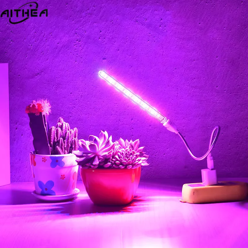 아이테아 휴대용 풀 스펙트럼 LED 식물등 레드&블루 USB 실내 온실 식물 채소 수경재배 바 라이트