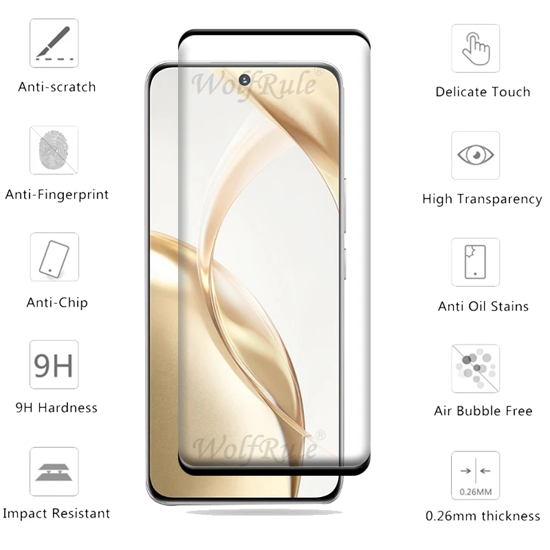واقي شاشة من الزجاج المقسى 6 في 1 لهواوي هونور ، غ...