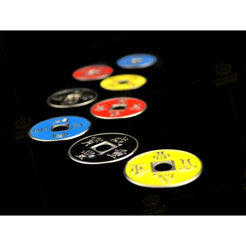 FourColourChineseCoinsWithExpandedShellSetsMagicTricks4Coins