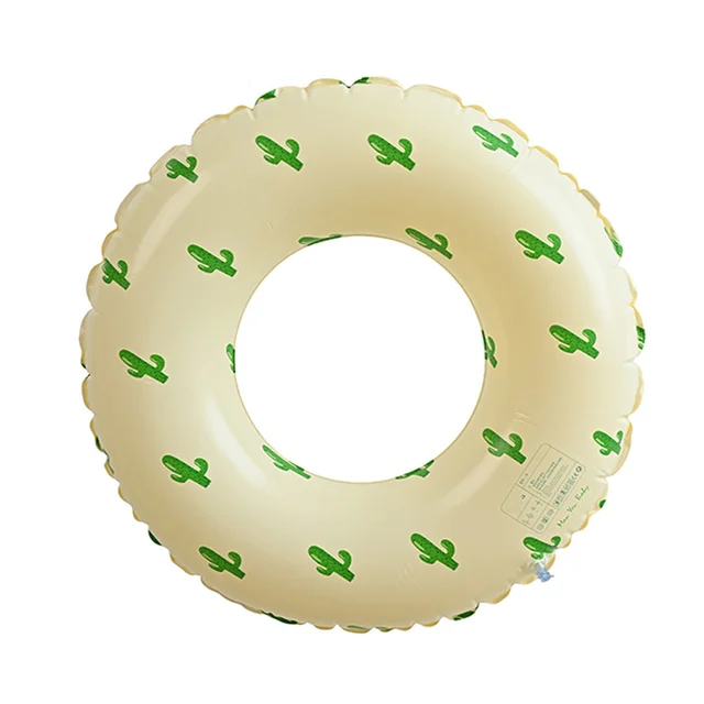 Thickened Kids Retro Stripe Swimming Ring With Arm Floats Olive Design Inflatable Pool Float Babies Children Beach Party Water 6