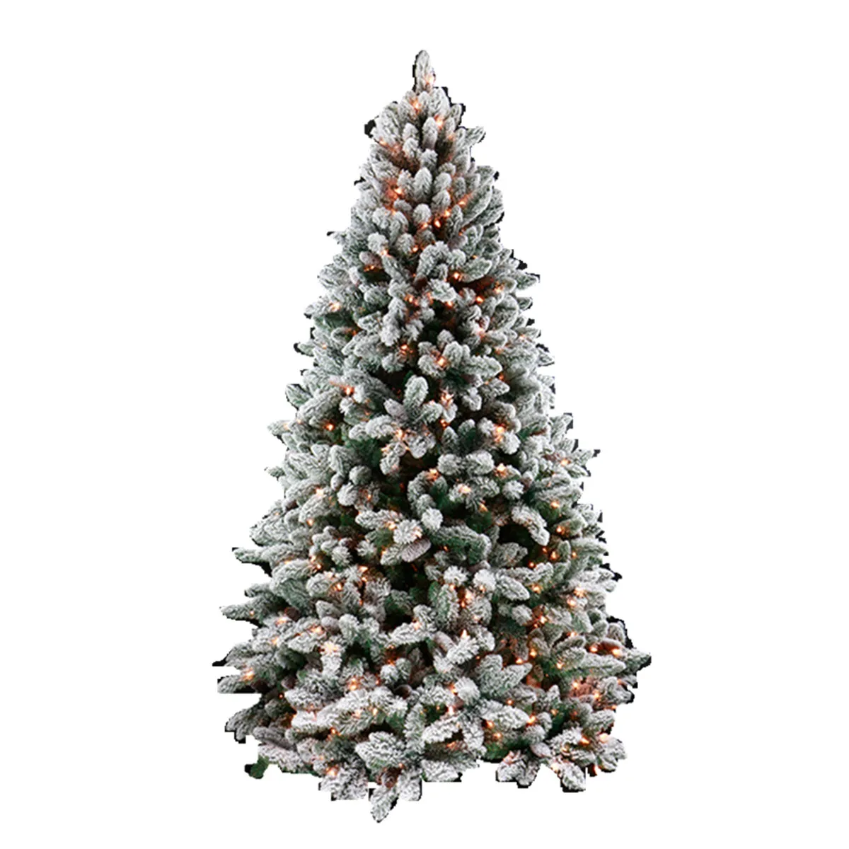 WhiteArtificialChristmasSnowTreewithPineConeOwersizedChristmas