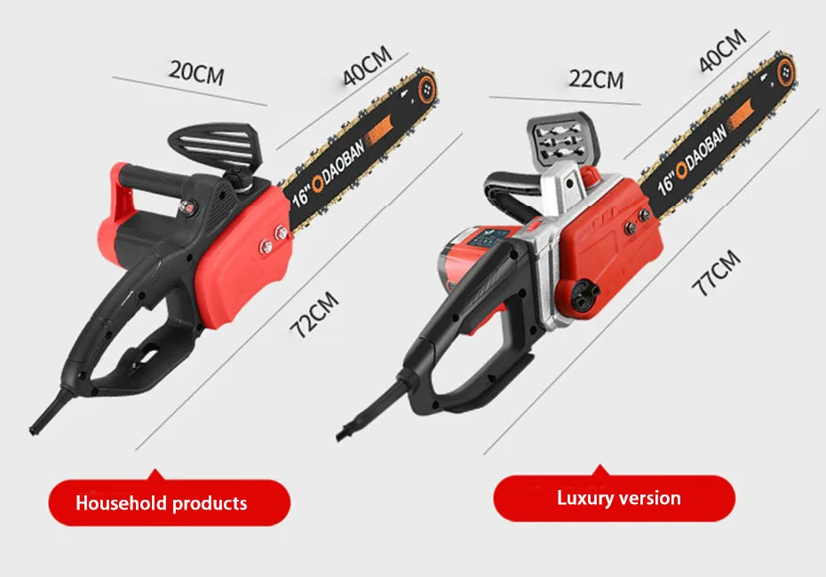 Handheld Electric Chain Saw Felling Saw Mini Chain Saw Tree Saw Powerful Electri