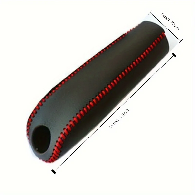Hand Brake Cover Gear Head Cover Car Leather Gears Handbrake Cover for SEAT Altea Toledo MK1 MK2 Ibiza Cupra Leon Cupra for Skoda Fabia Rapid