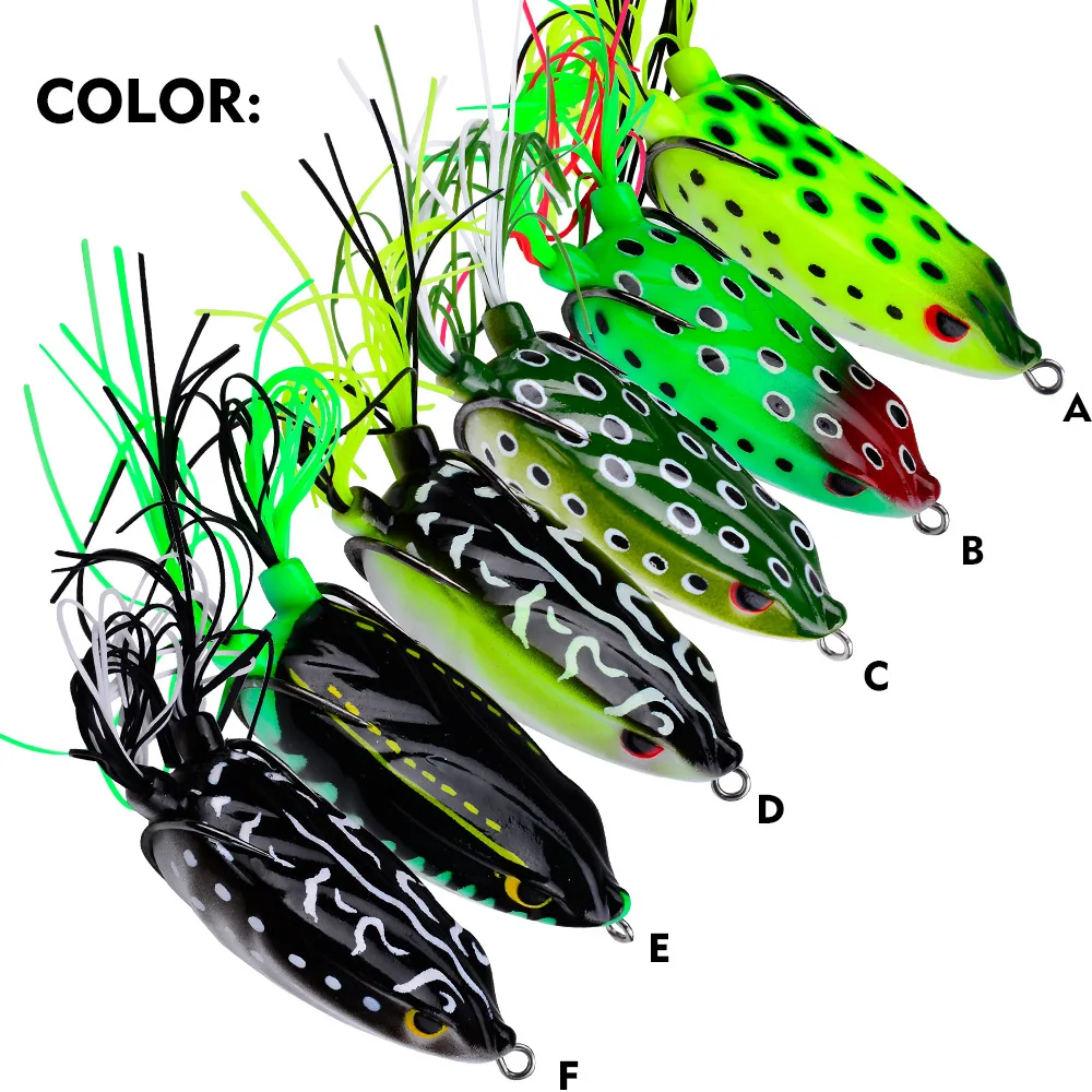Topwater Silicone Frog Soft Lure 7cm 15g Double Propeller Flippers Wobblers  Swimbaits Artificial Baits Bass Fishing Tackle
