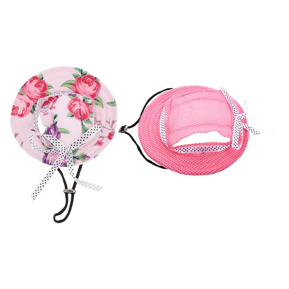 

Dog Sun Visor Protection Hat Pet Baseball Cap Hats Cat Bucket Puppy for Small Dogs