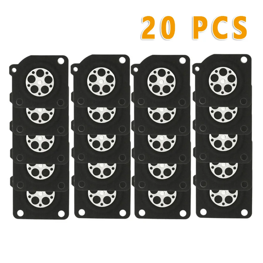 

20Pcs Chainsaw Carburetor Metering Diaphragm For Zama C1U Carb A01501 Black Rubber Carburetor Repair Set