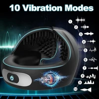Vibrierender Penisring, Cockring, Sexspielzeug für Männer, Paar, Verzögerung der Ejakulation, Keuschheit, Hoden, Massagegerät, Penisvibratoren für Erwachsene, 18 2