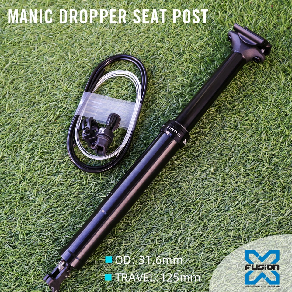x fusion manic　ドロッパーシートポスト Amazon | X-Fusion Manic INTEGRA Remote Dropper Seatpost 34.9x375