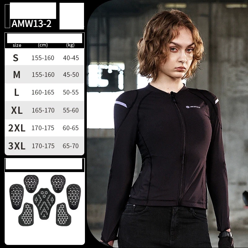 Motorcycle Jacket for Women SCOYCO BreezeGuard 2 Pro CE Armor UPF50+ Sun Protection 24H Cooling S-3XL Motorbike Armour AM13W-2