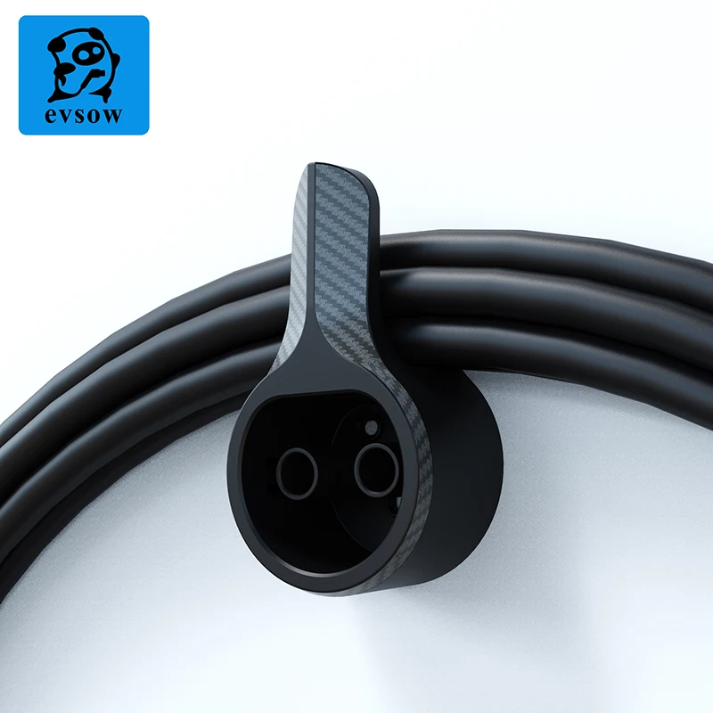 EV Charger Cable Holder Type 2 Electric Vehicle Wall Mount Charging Cable Organizer Dock For Type2