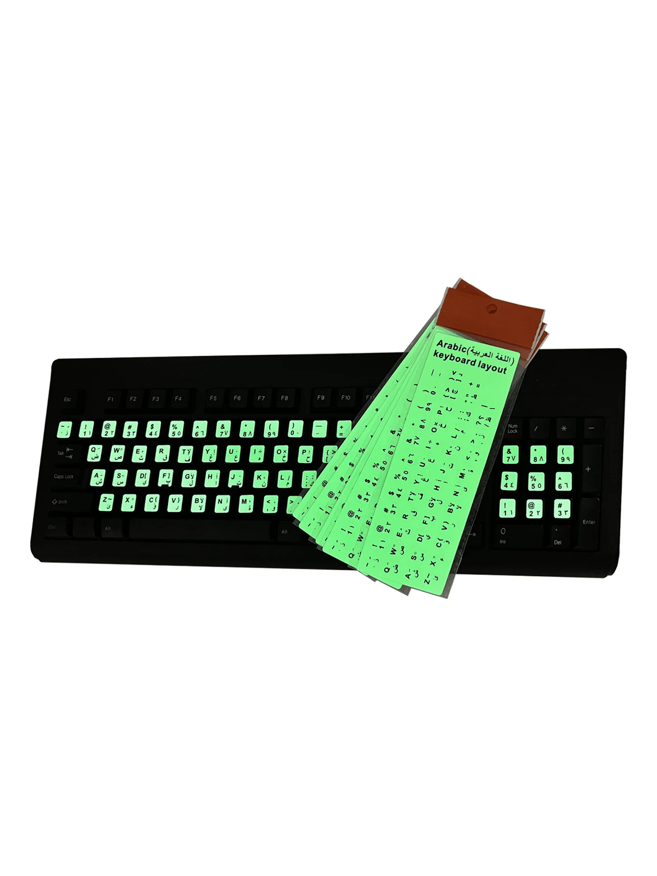 Keyboard Stickers 1pc Arabic/Hebrow/French Luminous For Notebook Computer