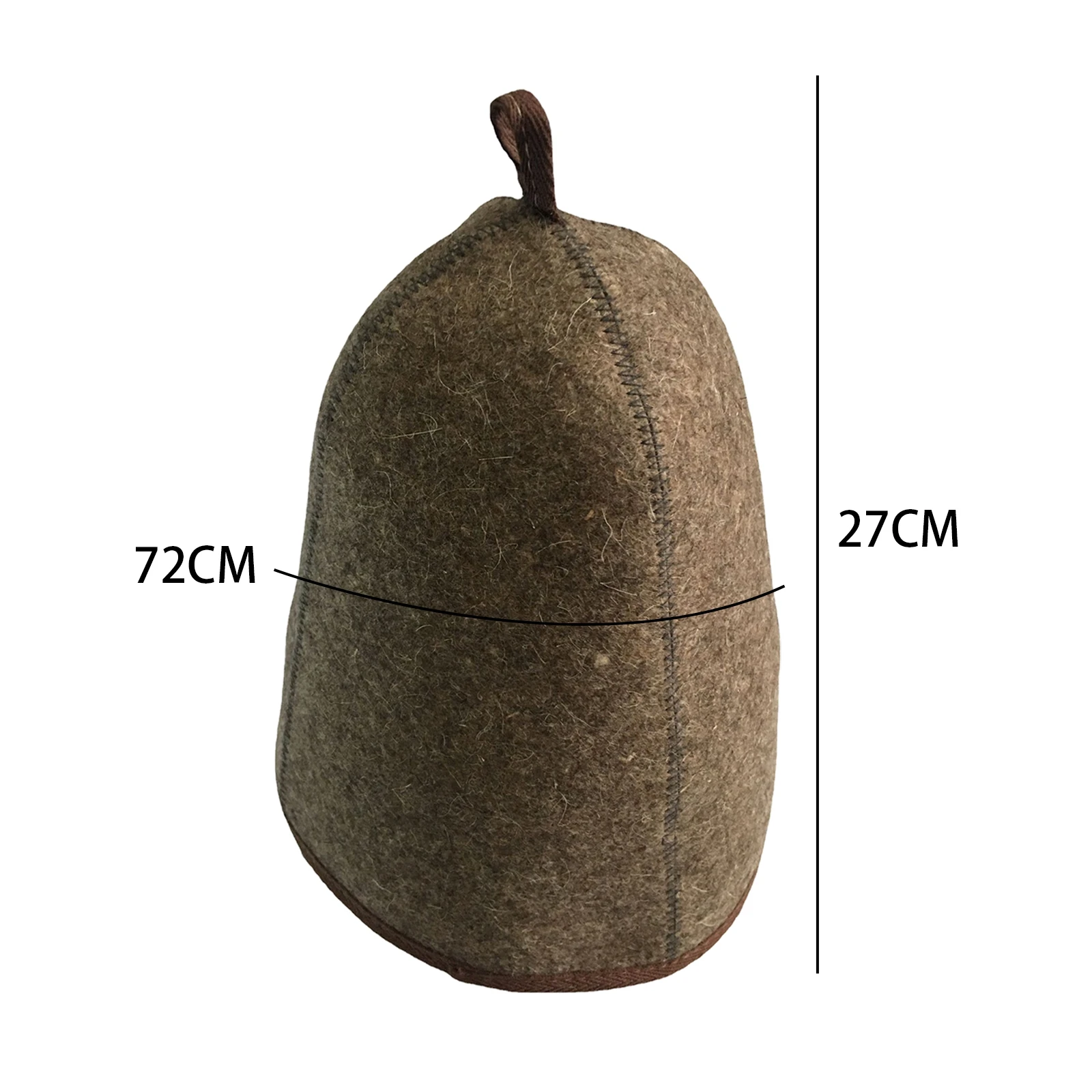 Wool Felt Sauna Hat - 3mm Thick Anti-Heat Headgear