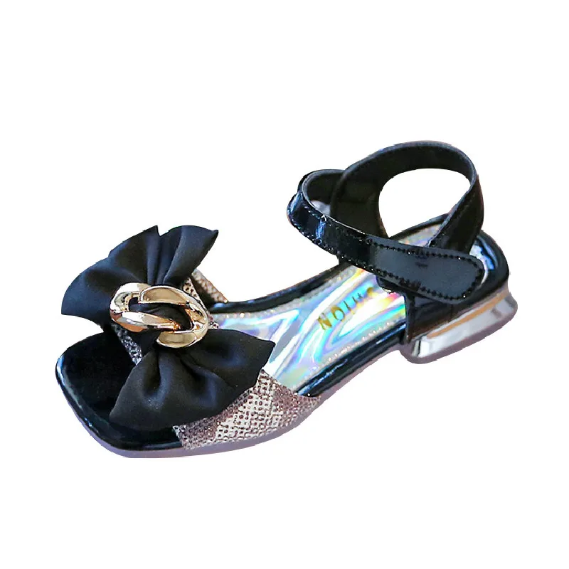 Girl Pink Sandals Kis's Bowknot Antiskid Sandals Summernew Children Princess Fashion Sandal Baby 3-12 Years Beach Shoes 26-36 children's shoes for adults Children's Shoes