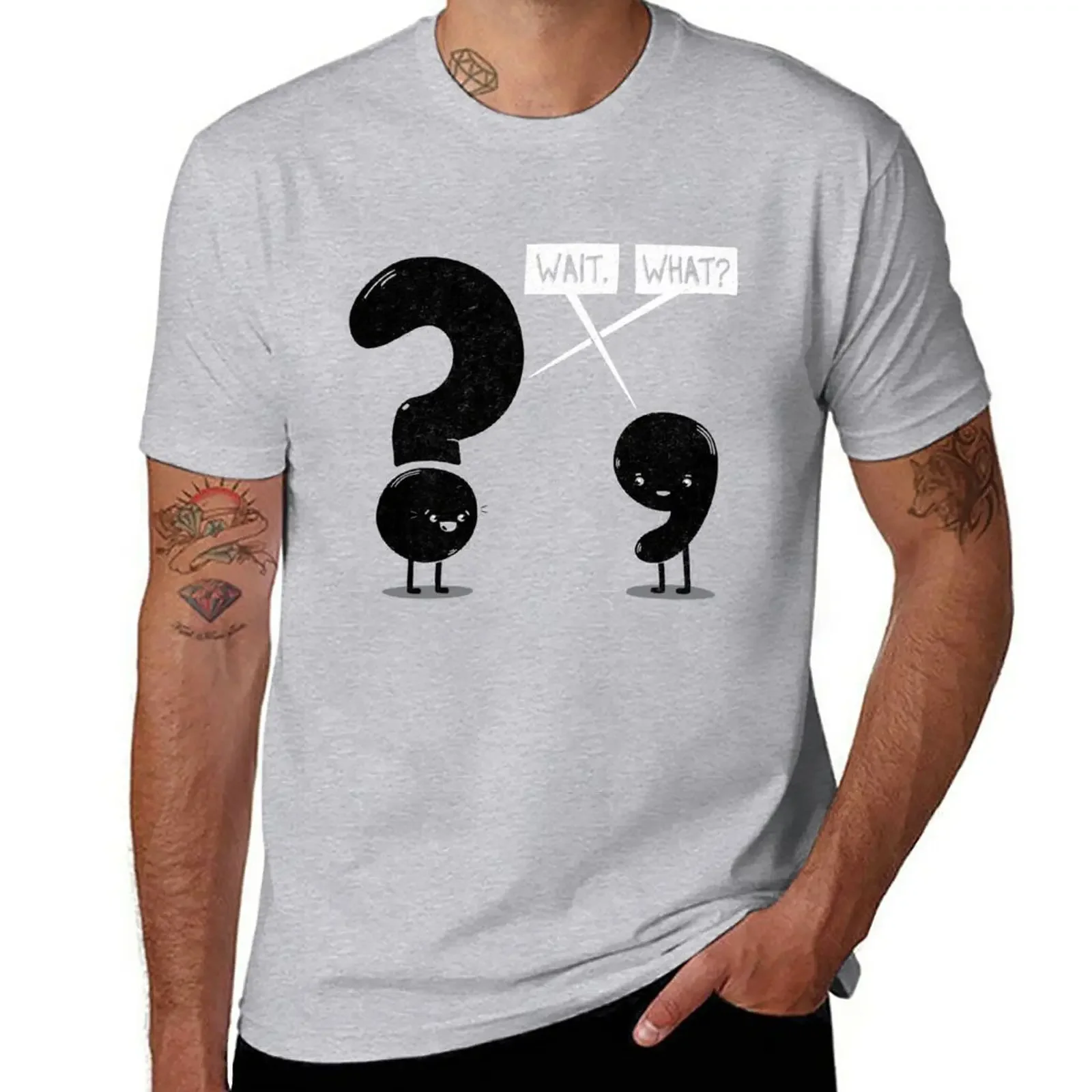 

Wait...What T-Shirt vintage clothes sports fans designer t shirt men