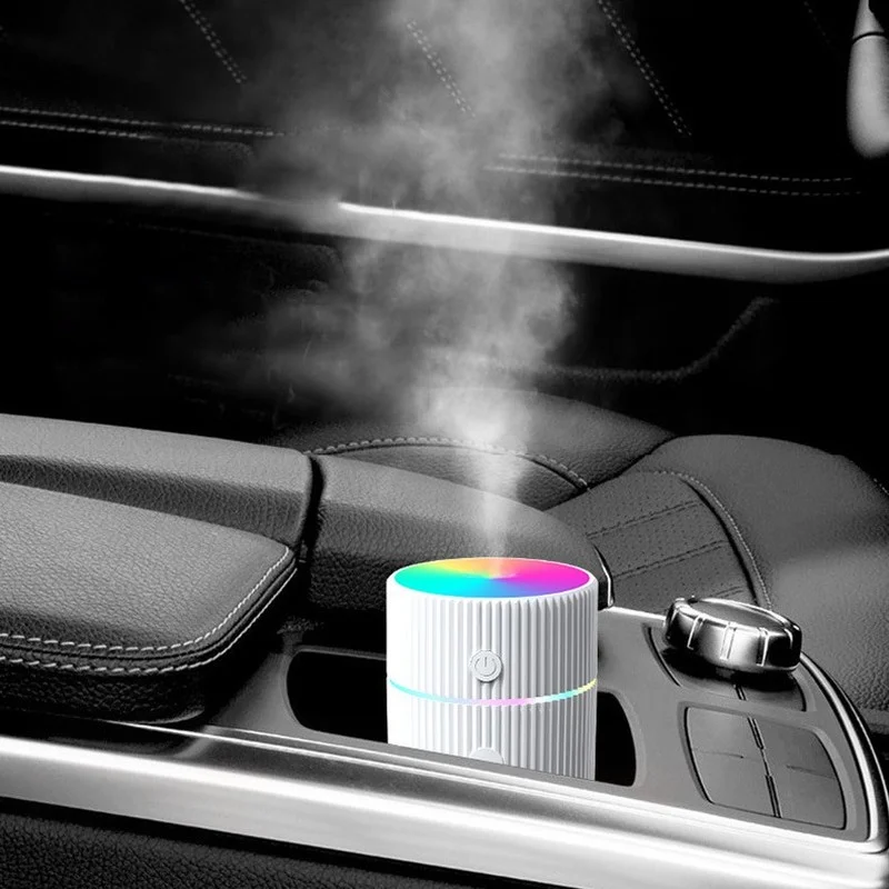 220ML Mini Air Humidifier Car Interior Smart Purifier USB Charging with Colorful LED Night Summer Cool Mist Sprayer Diffuser
