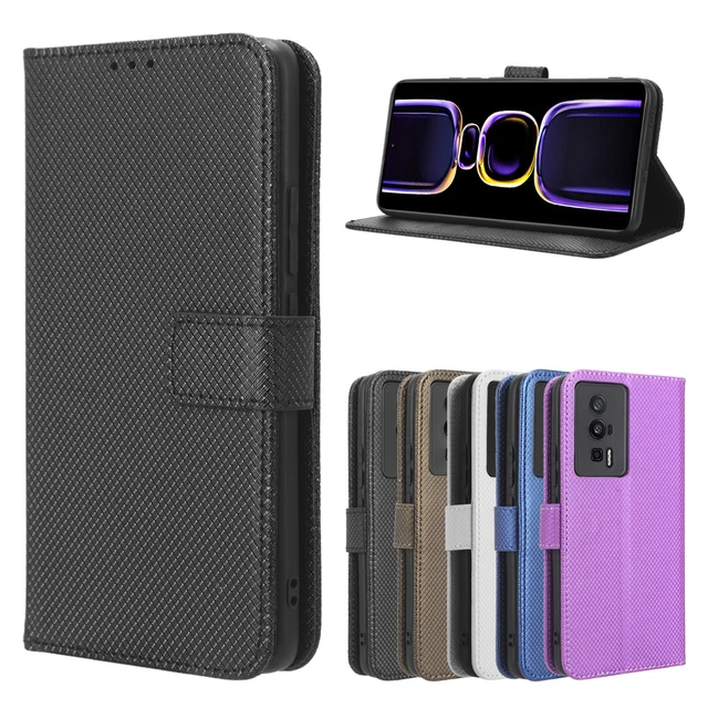 Xiaomi Poco F5 Pro Flip Case Wallet - Funda de cuero con funda tipo  billetera