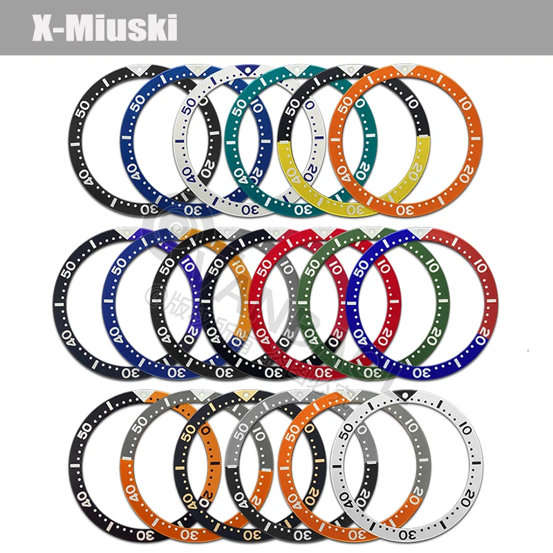 

39mmx32mm Turtle Watch Bezel Insert Fit For Seiko Seiko 6105 6309 Turtle Abalone Watch Case Men's Watches Replace Bezel Ring