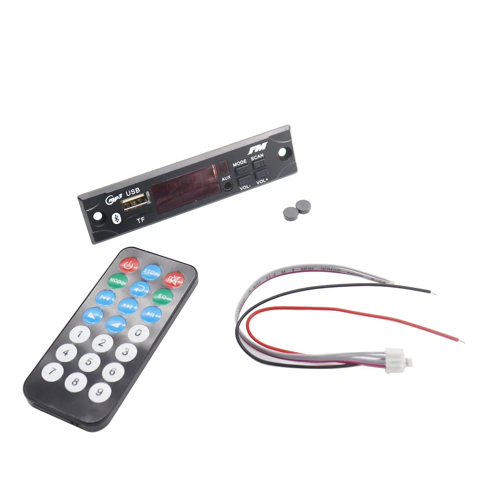 MP3 WMA Decoder Board 12V Car Audio USB TF FM Radio Module Wireless Bluetooth MP3 Player Remote Control Car Accessories