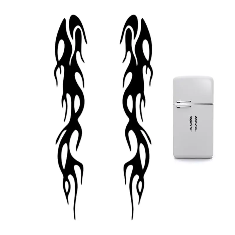 Flame Stickers Waterproof Motorcycle Decals Reflective Flame Stickers Car Sticker Decals Self-Adhesive Safety Flame Decals