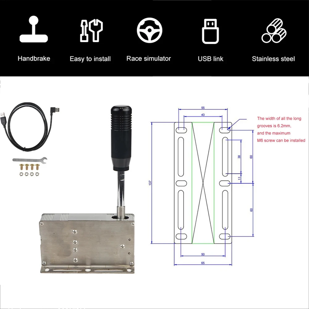 USB H 기어 시프터 심 기어 시프트 레이싱 게임 순차 시프터, 로지텍 G27, G29, G923, G920 용