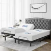Adjustable Bed Frame Split King Size with Remote & Massage  Syncable Electric Beds Bases Zero Gravity Dual 1