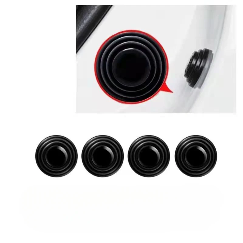 Car Trunk Sound Insulation Pad Universal Door Shock Absorbing Gasket For VW Shockproof Thickening Cushion Stickers 4Pcs/Lot car cushion