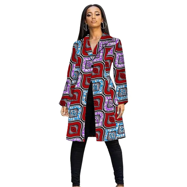 Fegor Print Long Jacket