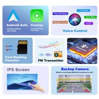 Portable Touch Screen 7inch IPS CarPlay Android Auto Car Radio Multimedia Video Player GPS Navigation  Wifi  Rear View Camera - Image 2