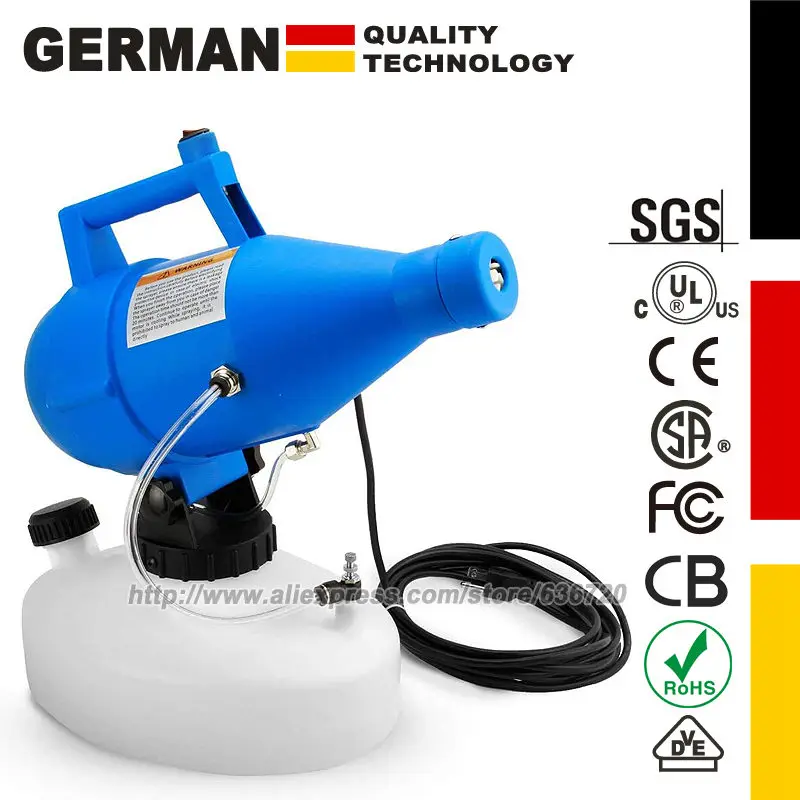 Pulvérisateur électrique Portable ULV de 4,5 l, brumisateur à froid de très faible capacité pour tuer les moustiques, pour la maison, le jardin et la cour