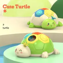 

Children Push Educational Toy Colored Fun Push Little Tortoise Cartoon Hole Tortoise Parent-child Interaction Game Props