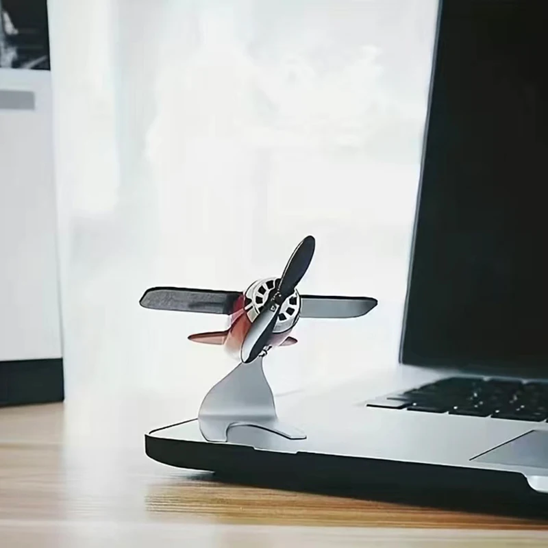 Solar Airplane Car Decoration Interior Accessories Desktop Ornament Gift