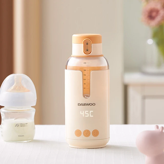 Wireless Milk Conditioner Portable Heater USB Rechargable Water Kettle LED  Display Thermos Cup Portable Heating Cup Milk Warmer - AliExpress