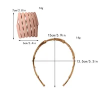Simplicity Foldable Hairband for Women Solid Color Non-Slip Hair Wash Fashion Girl Headband Hair Accessories 4