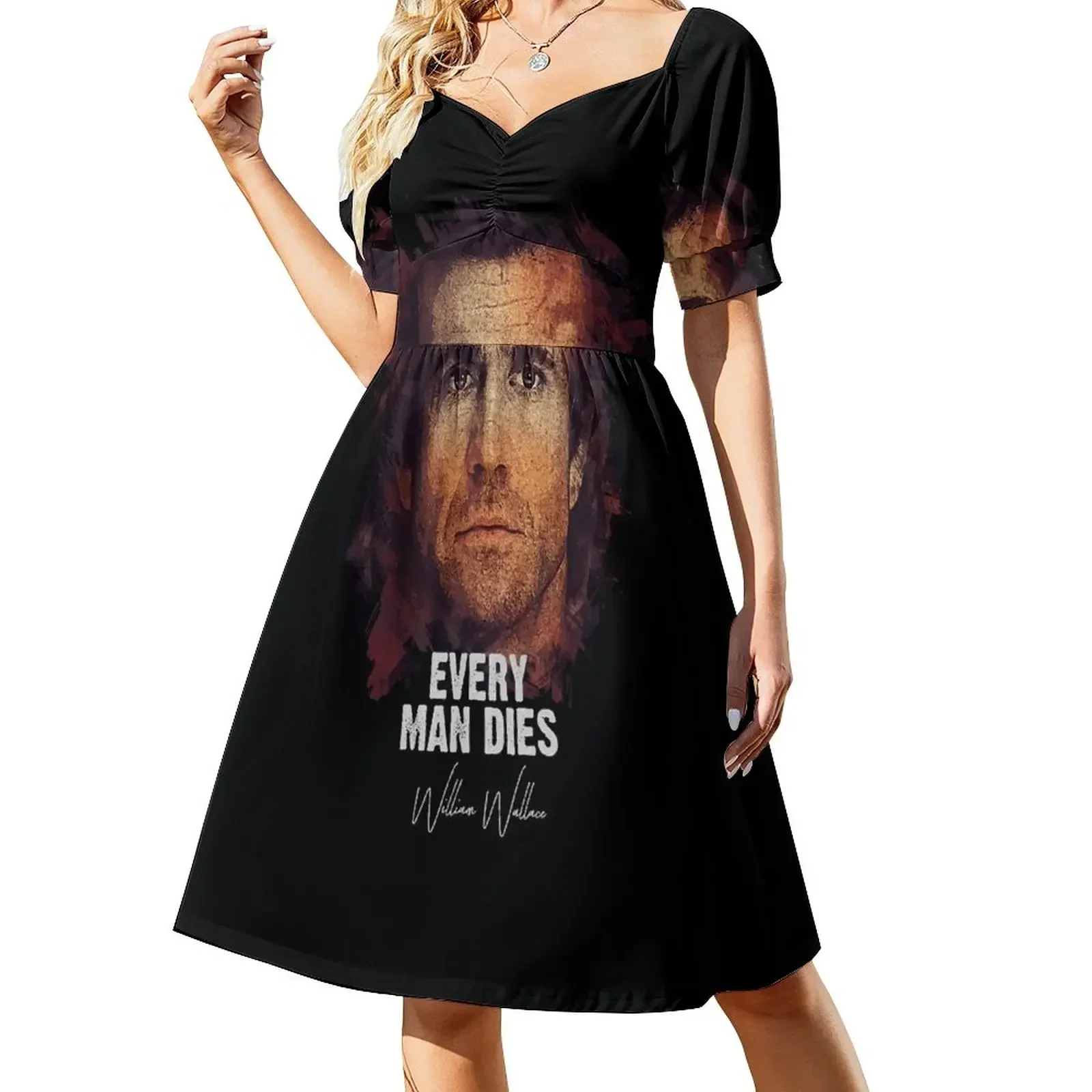 thumbnail image 1 of TODO HOMBRE MUERE - William Vestido de manga corta Vestido largo ropa de mujer novedades de verano Ropa femenina, 1 of 7