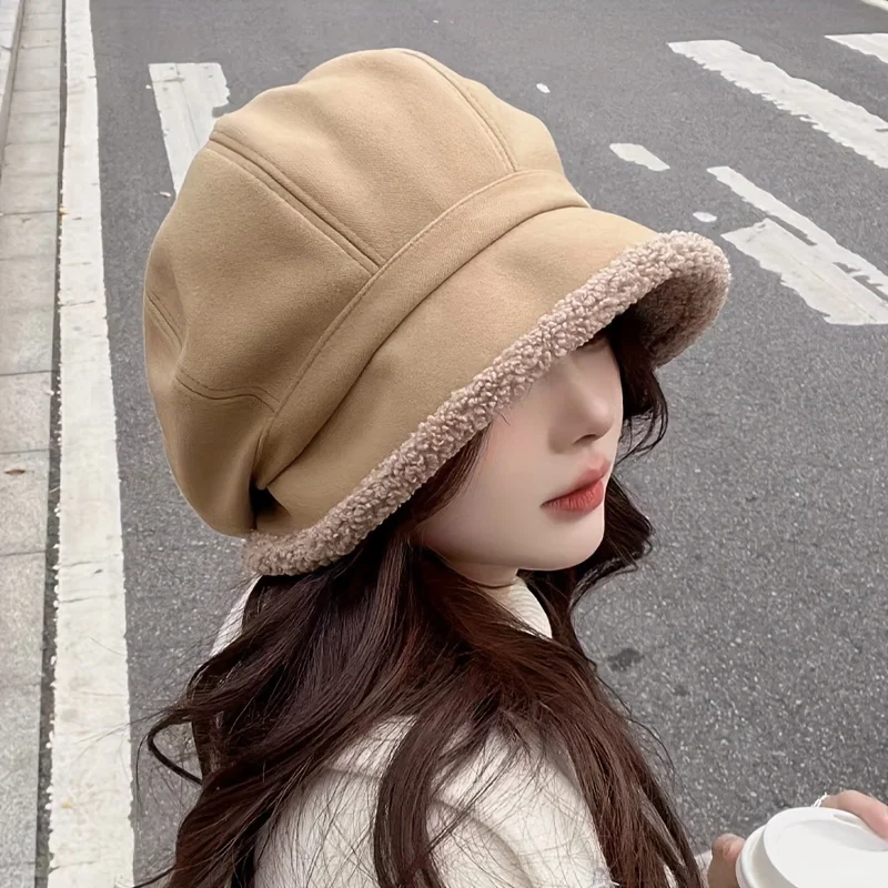 1PC Ladies' Beret with Ear Protection and Multifunctional Elastic Design, Suitable for Outdoor Activities and Cold Weather